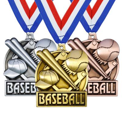 China Wholesale Europe and America LY Medallas Deportivas Baseball Medals Fiesta Awards Metal Gold Custom Sport Medals and Trophies for sale