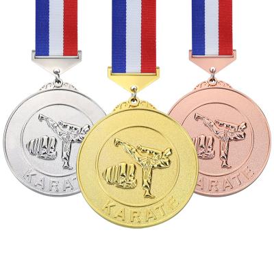 China Custom karate medal factory supply metal sport sports medals from Europe and America LY for sale