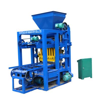 China Building Material Shops QT4-26 Semi Automatic Block Making Machine Fly Ash Bricks Machine Price for sale