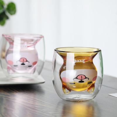 China Manufacturer Directly Provide Water Stocked Cups Shiba Inu Train Dog Design Kids Use Cup for sale