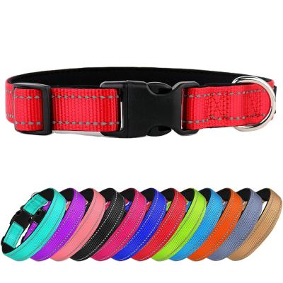 China Viable Manufacture Professional Cheap Hot Sale Reflective Nylon Dog Collar for sale