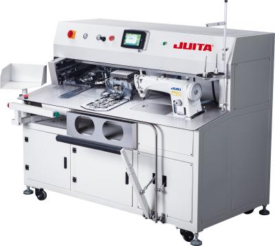 China Garment Shops Juita Shirt/Jeans/Pants Pocket Tying Automatic Pocket Setter Industrial Welting Sewing Machine for sale