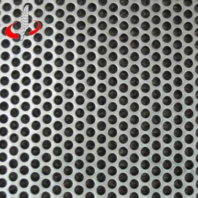 China Plain Weave Waterproof 1mm Hole Stainless Perforated Metal Mesh for sale