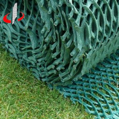 China Grass Protection Square Plastic HDPE Mesh Turf Grass Mat for sale