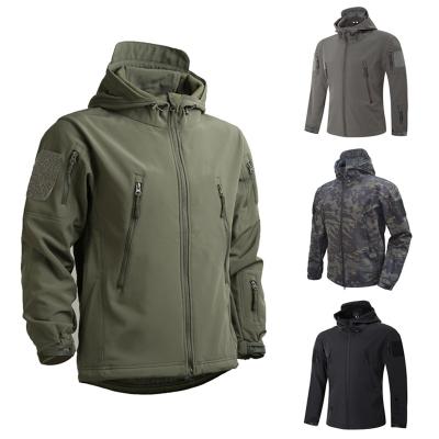 China Winter Breathable Military Thermal Fleece Jacket Tactical Men Thicken Hooded Coat Militar Softshell Outdoor Sports Increasing Army Jackets for sale