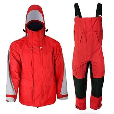 China Polyester / Rayon Mens Fault Weather Rainproof Jacket And Bib for sale