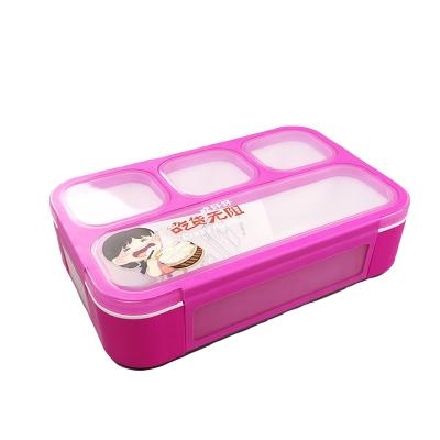 China Gift Manufacturer LULA 530ml BPA FREE Kids Food Meal Plastic Prep Bento Container for sale