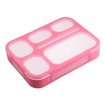 China LULA Gym Eco Durable Leakproof Microwavable Bento Box For Kids Plastic Reusable Warm Custom Lunch Box With Locked Lid for sale