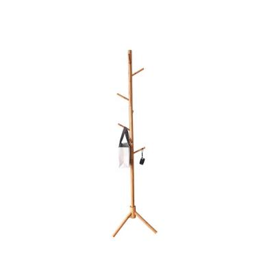 China Extendable Tree Shape Room Furniture Clothes Rack Bamboo Hat Plywood Standing Coat Rack for sale