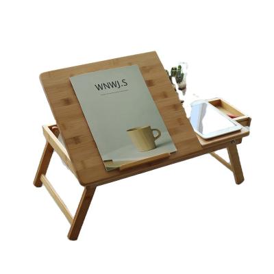 China Home Office Laptop Desk Bed Bamboo Portable Adjustable Table Foldable for sale