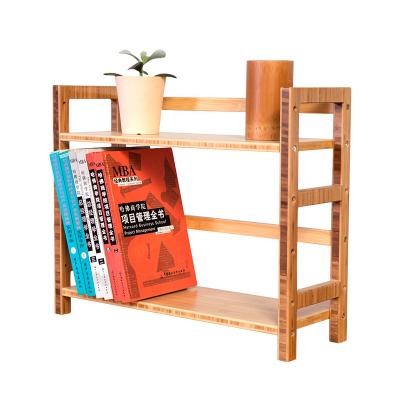 China Eco - Friendly Bamboo Storage Book Rack Shelf Home Office Furniture for sale