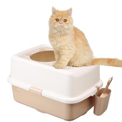 China Viable Wholesale Manufacturers In Large Cat Toilet Stock Semi Closed Closed Trash Can for sale