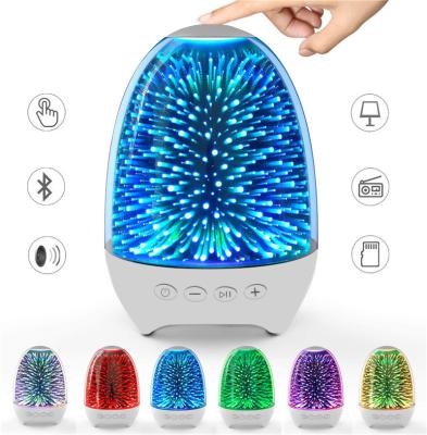 China No New Portable Smart Wireless BT Speaker Mini Player Touch Pat Light Night Light Colorful Led Bedside Table Lamp For Better Sleeps for sale