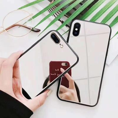 China Brand Mobile Cell Phone Cover Cases Phone Case Box Importer For Iphone X Mirror Case 6S Glass Waterproof Phone Case Box Personality Ip 8/7Plus Mobile for sale