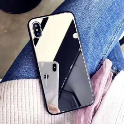 China Brand Mobile Cell Phone Cover Case Tempered Glass Phone Case For Iphone 8 7 Plus Selfie Girl Makeup 2 In 1 Custom Sublimation Anti Gravity Water Proof Phone Case for sale