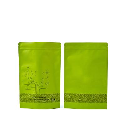 China Biodegradable Mylar Logo Printed Resealable Zipper Compostable Matte Stand Up Pouch Food Bags Custom White Biodegradable Zipper Lock for sale