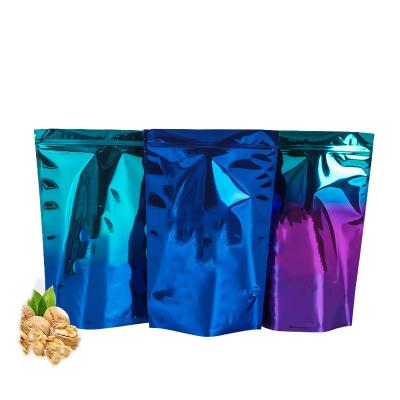 China Smell Proof Zip Lock Eco-friendly Recycled Recycled Packaging Custom Printed Ziplock Bags Plastic Pouch Food Packaging Bag for sale