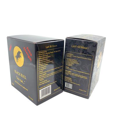 China Reused Custom Pills Honey Packaging 2023 Honey Rhino Materials Bull Paper Card Display Box Rhino Sachets 2023 Hot Sale Black Rhino Pills for sale