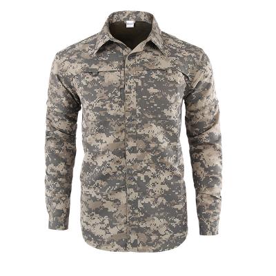 China Solid Color Breathable Sweat Absorption Enhancing Soft And Comfortable Camouflage Quick Dry Shirt for sale