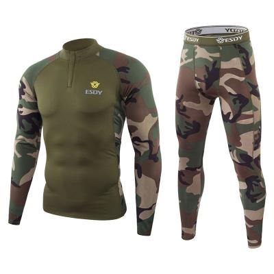 China Rate Sweat Absorption Camouflage Underwear thermal dealer placed winter thermal underwear for sale