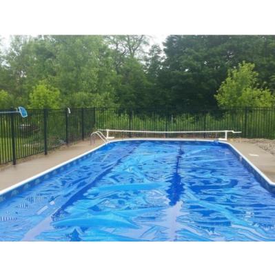 China Blue Safety Pool Cover PVC Fabric Swimming Pool Cover Outdoor Safety Swimming Pool Cover for sale