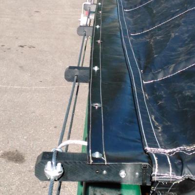 China Fire Retardant Construction Replacement Tarpaulin Systems Parts Heavy Duty Tarps for sale