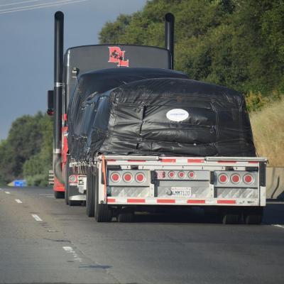 China Heavy Duty Lumber Truck Tarp Heavy Duty Lumber Tarp 20' x 18' (6' drop and flap) Lumber Tarp 18 oz. black lumber covering for sale