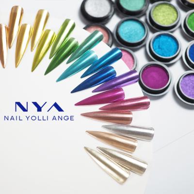 China Non-Toxic Solid Powder Color Bulk Chrome Pigment Solid Powder For Nails for sale