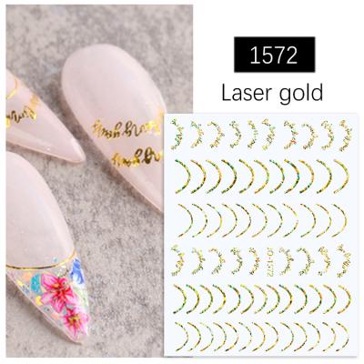 China Easy Apply Stickers French Spring Self Adhesive Summer Holiday Pattern Nail Art Decoration Nail Sticker for sale