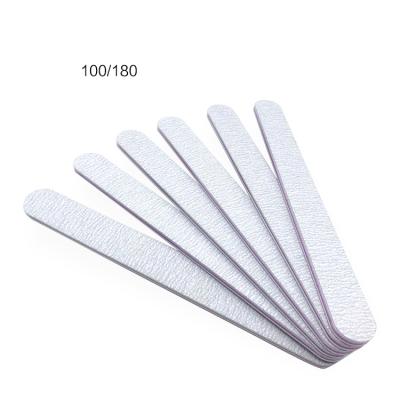 China Emery Board Nail's Diamond Shape Straight Pad 100/180 Double Side Nail Tool Kit Zebra File Nail File NYA-SL for sale