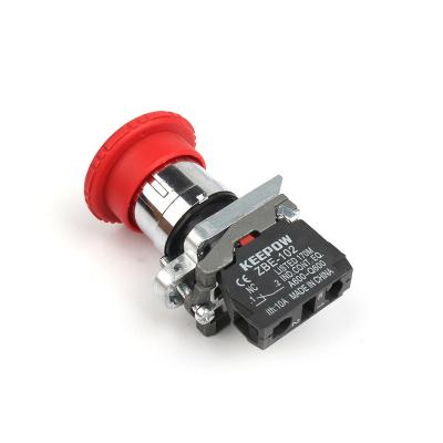 China XB5-BS542 Mushroom Red Head Reset Momentary 1no 1nc Push Button Button Switch XB5-BS542 for sale