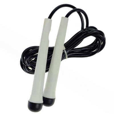 China PVC Boxing Gym Fitness Fitness Adjustable White Plastic Handle Jumping Jump Rope for sale