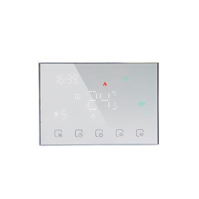 China Hot Water Heating Touch Screen Thermostat Smart WIFI Control Radiation Shield for sale