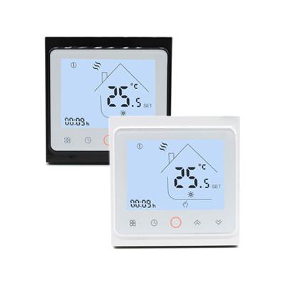 China Digital Smart WIFI Touch Screen Thermostat Radiation Shield Widely Application for sale