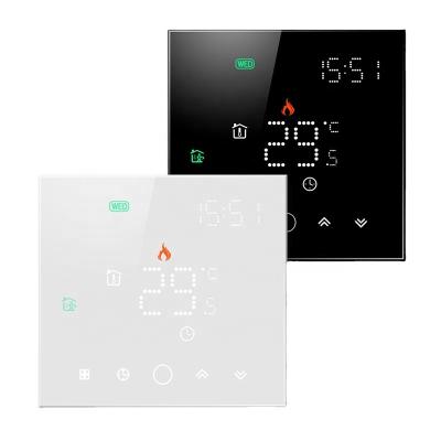 China Floor Heating Touch Screen Thermostat Anti-Flammable Flame Retardance ABS for sale