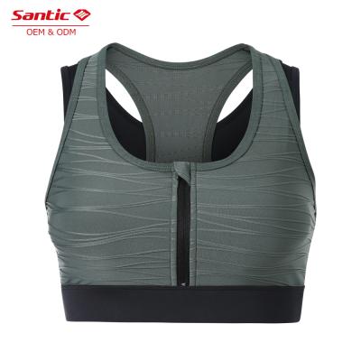 China Front Zip Sports Bra Women's Active Yoga Sports Bras High Support Breathable Bra for sale