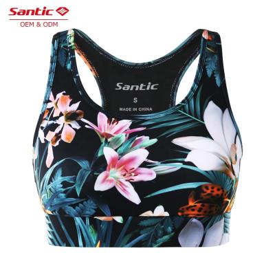 China Quality Antibacterial Custom Sublimation Sports Bra Ladies Workout Ladies Fabric Substainable Running Bra For Women for sale