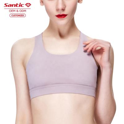 China Breathable Underwear Female Beauty Celebrity Web Shock Sports Bra Zipper Back for sale