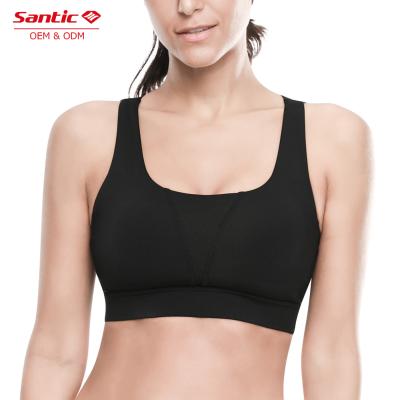 China Wholesale Breathable Strap Shockproof Cross Back Narrow Workout Yoga Sports Bra Top for sale