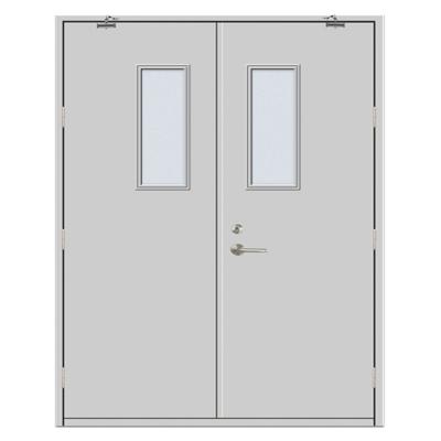 China Hospital Commercial Interior Room Fire Protection HS-1854 Foshan Factory Industry Safety Fire Resistant Steel Door for sale