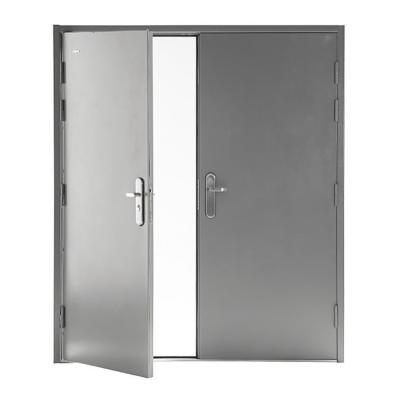 China Modern Fireproof Apartment House Fireproof 2 3hr Fire Protection HS-FD009 Commercial Metal Industry 1 Rated Flush Steel Doors for sale