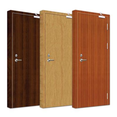 China High Quality Fire Protection HS-SWFD3 Internal Room Design Home Hotel Apartment 30 60 90 Minute Fire Rated Wooden Doors for sale