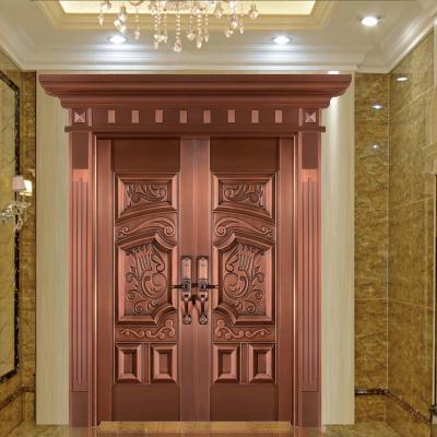 China HS-GX2001 Waterproof Home Villa Villa Outdoor Security Metal Bronze Front Entrance for sale