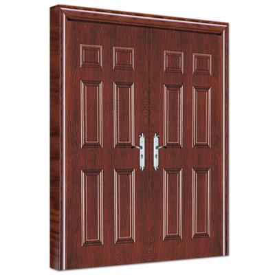 China Anti-theft made in china main entrance doors modern residential exterior home security steel front entry door designs for sale