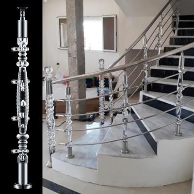 China Modern Home Decoration Stainless Steel Accessories Railing Terrace Fencing Acrylic Handrails Handrails for sale