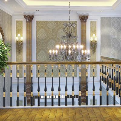 China Competitive Price Modern Stair Railing Decorative Cast Aluminum Balusters Stair Railing Baluster for sale