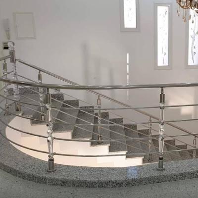 China Modern High End Injection Balustrade Molds PMMA Base Crystal Round Balustrade Acrylic Cable Balustrade for sale