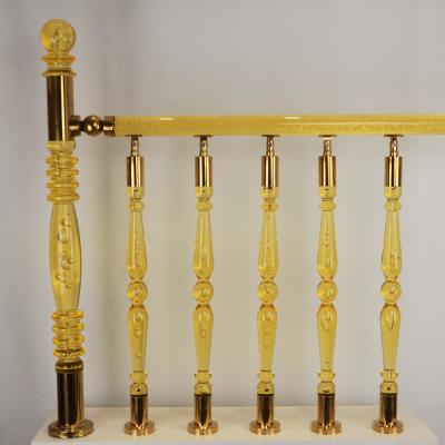 China Modern Stairs Baluster Acrylic Villa Railing Stainless Steel Accessories for sale