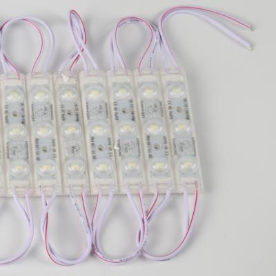 China Outdoor light IP65 SMD2835 3000K LED 3led module RTS DC12V 7015 LED light box warm white module for sale