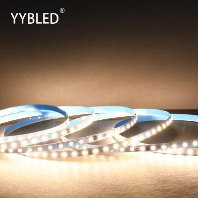 China Home Decoration Cuttable Fita LED Warm 3000K smd2835 white flexible led strip light 5M/Roll 108beads led strip light Dimmable LED for sale